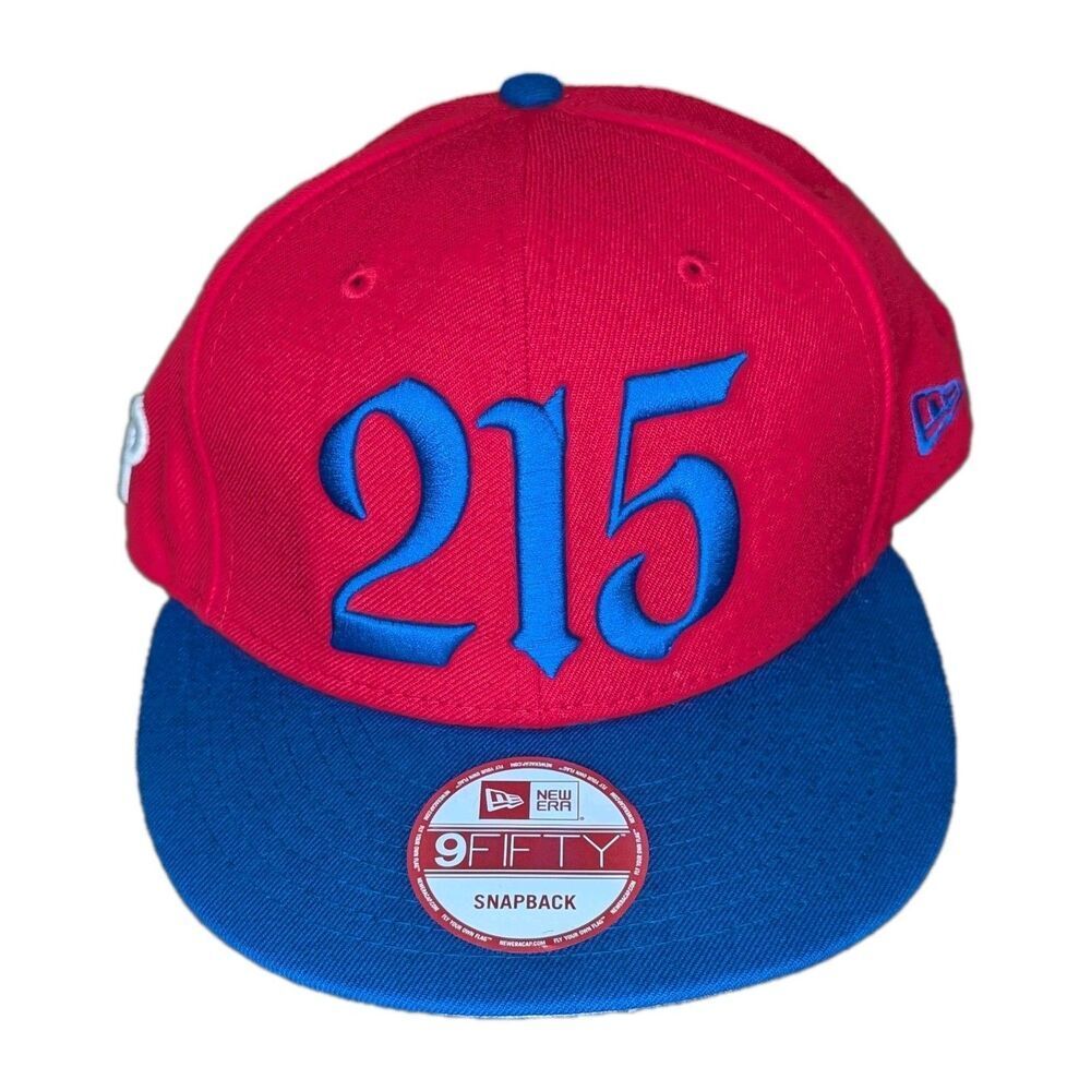 New Era Philadelphia Phillies Area Code 215 9FIFTY 100% Wool Snapback Cap